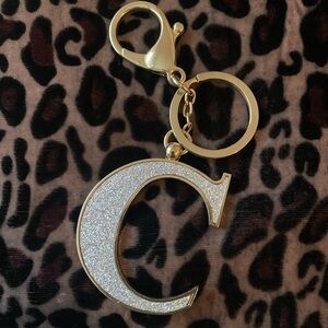 Glittery C Bag Charm New